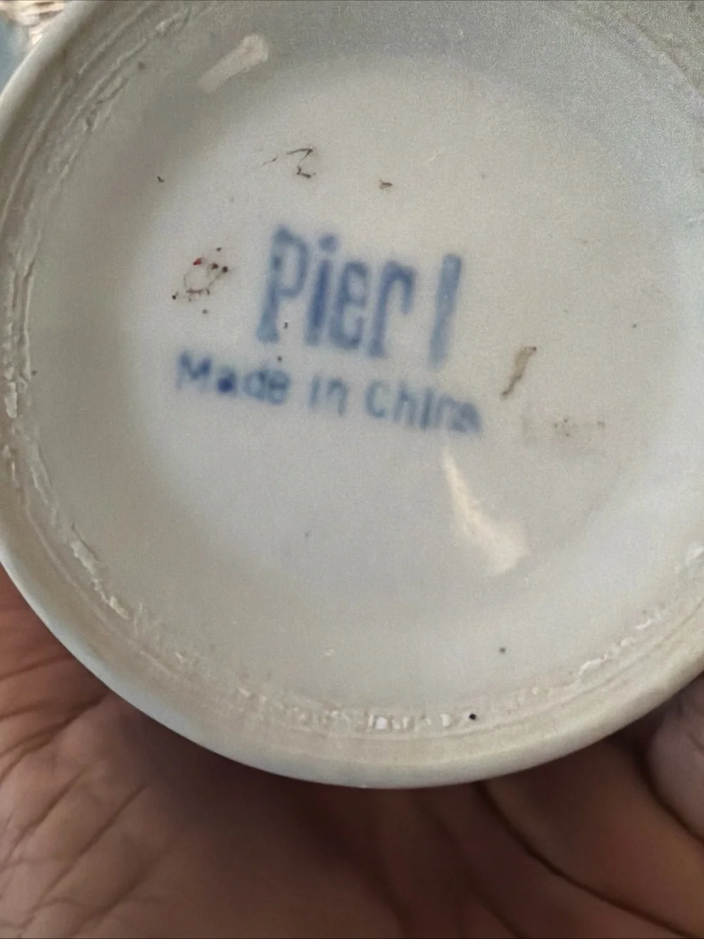 Pier 1 porcelain mug
